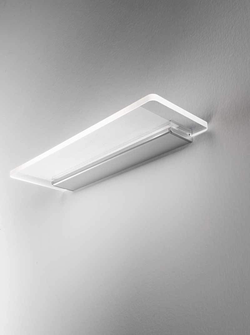 Applique luce per specchio da bagno cromato o bianco LED integrato – Luminar