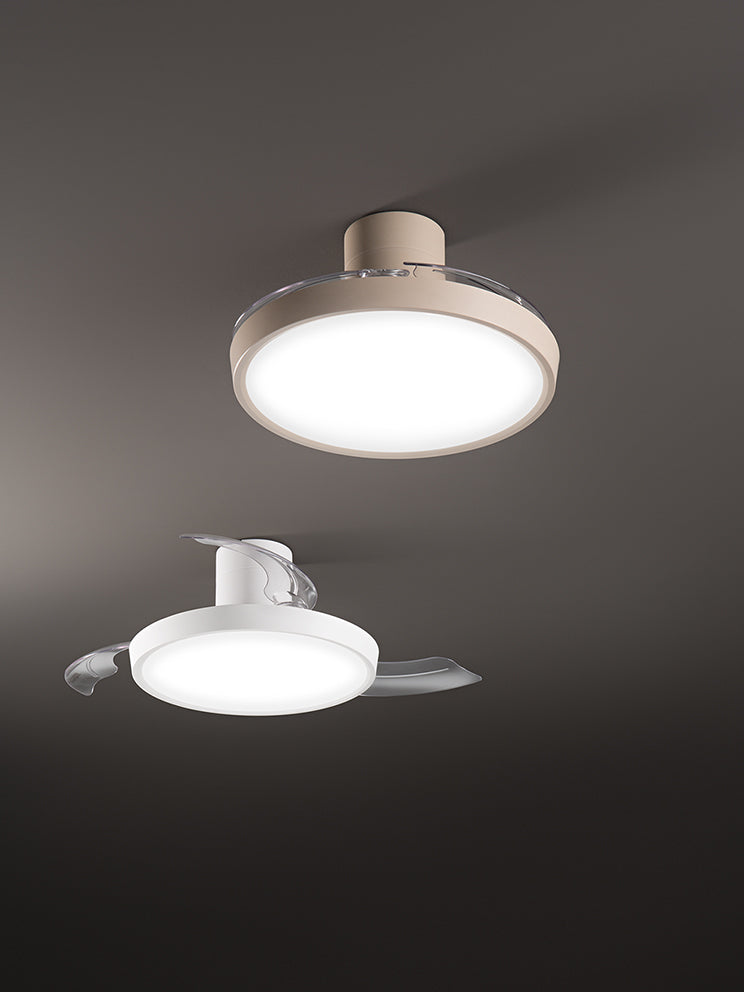 Ventilatore da soffitto a plafoniera pale richiudibili led con telecomando
