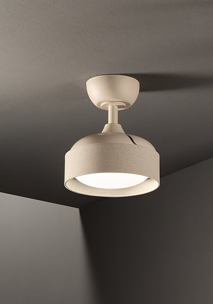 Ventilatore da soffitto in metallo altezza regolabile luce led dimmerabile