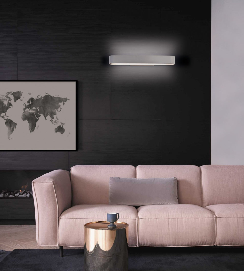 Applique led moderno da parete in alluminio bianco oro o nero