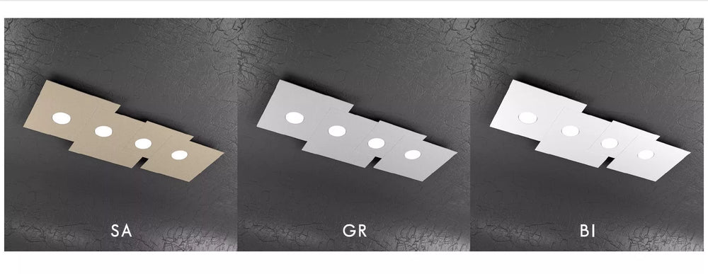 Top light plafoniera rettangolare Plate 1129 PL4R