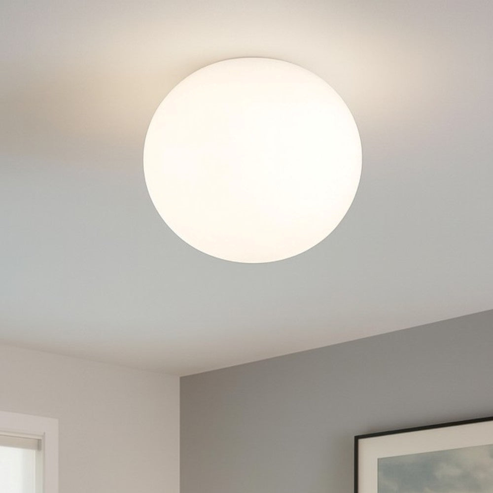 Linea Light Oh! Plafoniera a forma di sfera bianca led 3000k