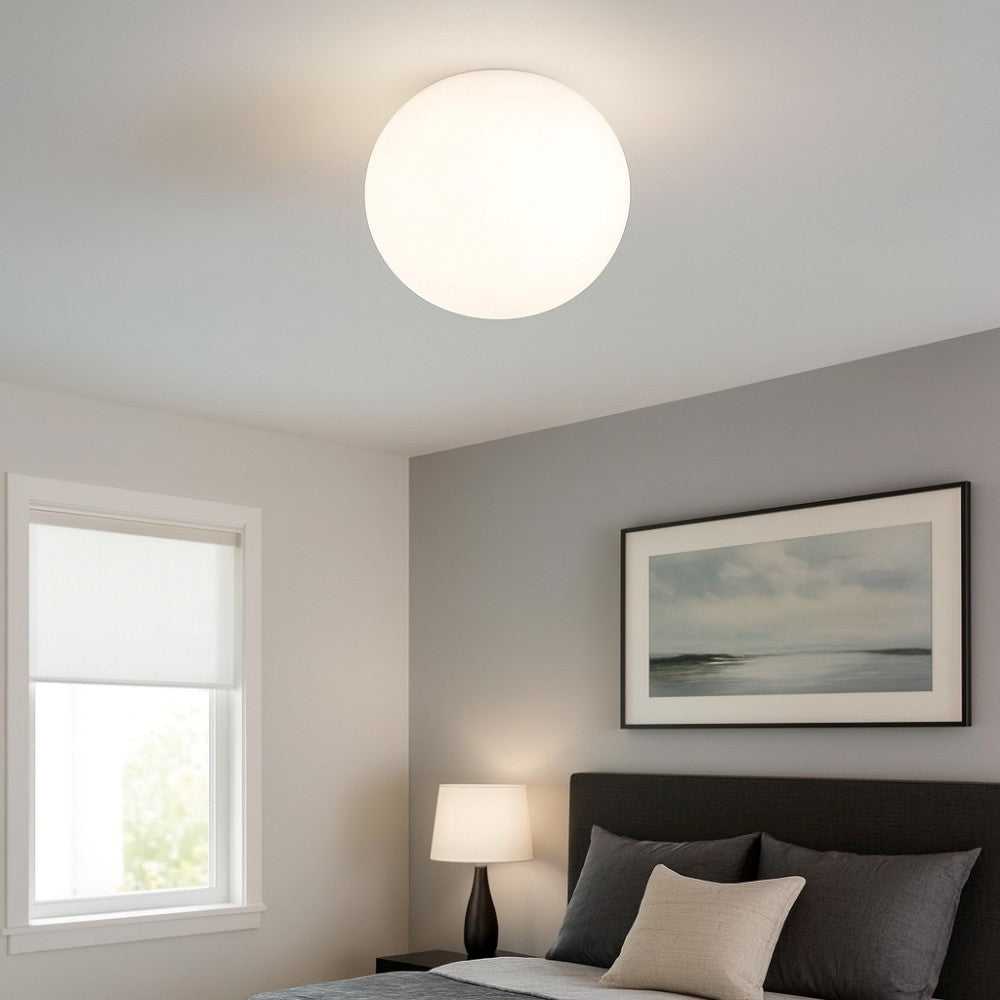 Linea Light Oh! Plafoniera a forma di sfera bianca led 3000k