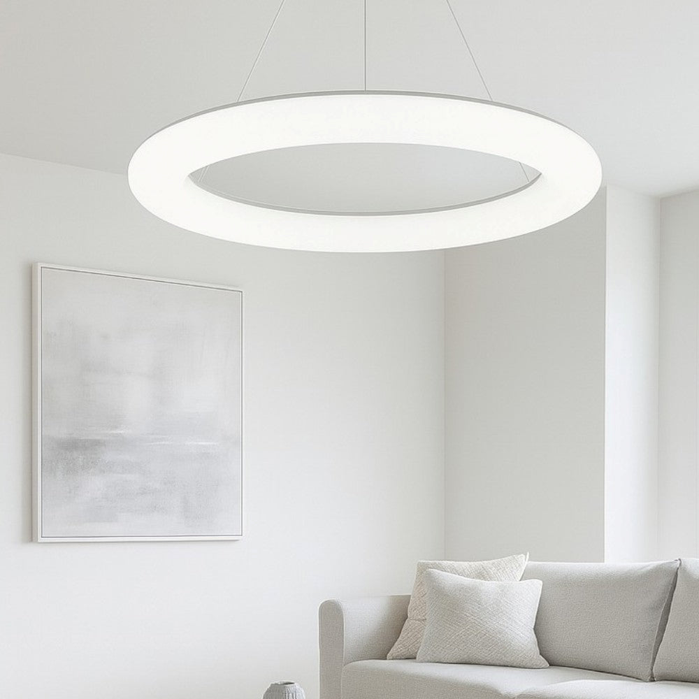 Linea light Polo Sospensione bianca moderna led