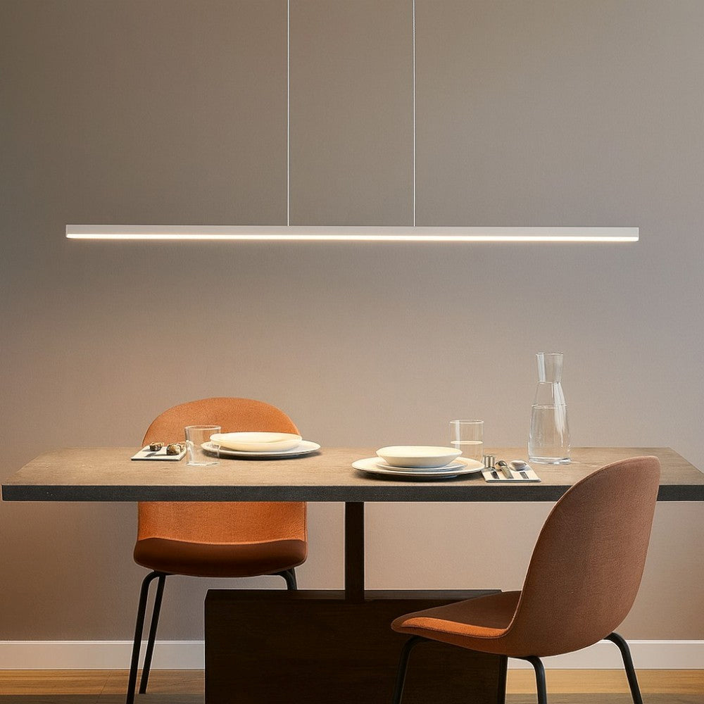 Linea light Straight Sospensione da cucina moderna led 3000k sottile