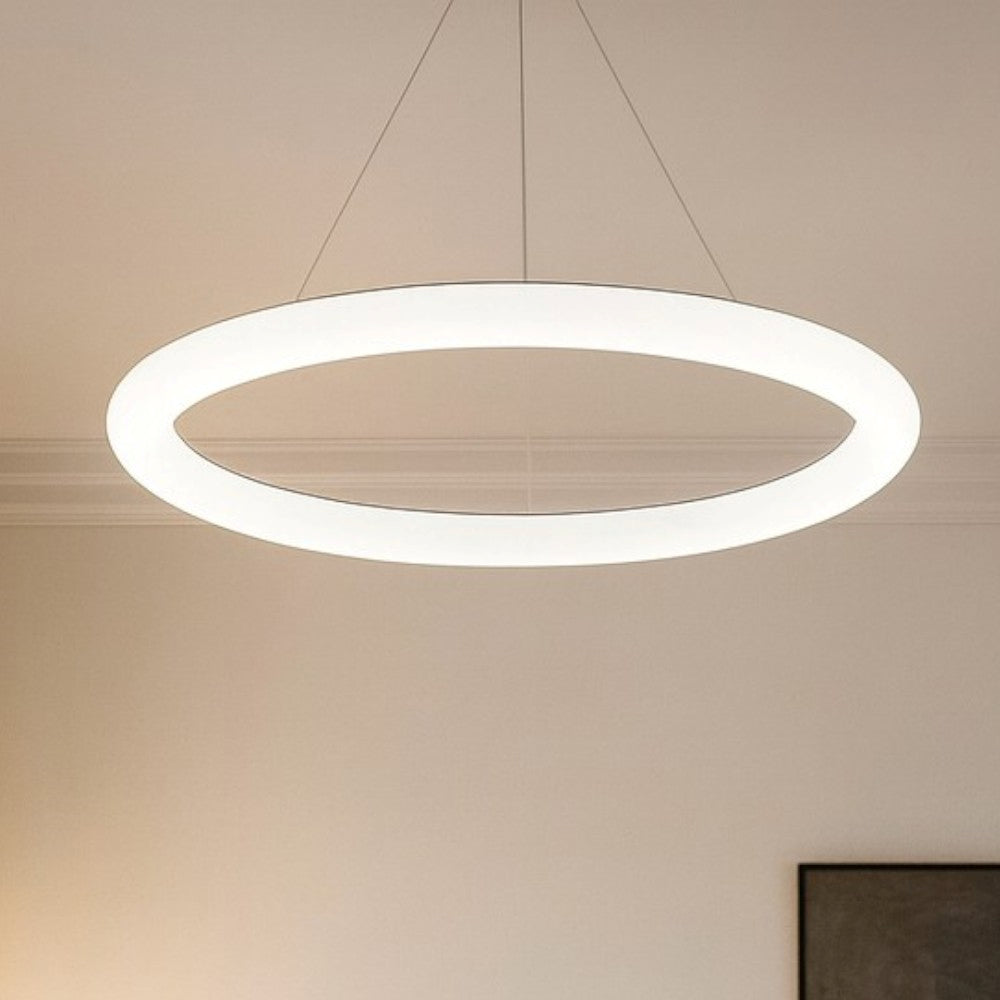 Linea light Polo Sospensione bianca moderna led