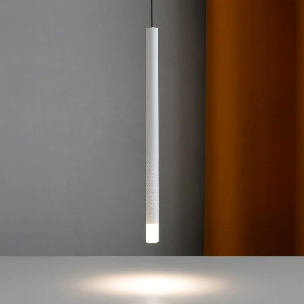 Linea light Puccini Sospensione moderna a tubo led altezza 50cm