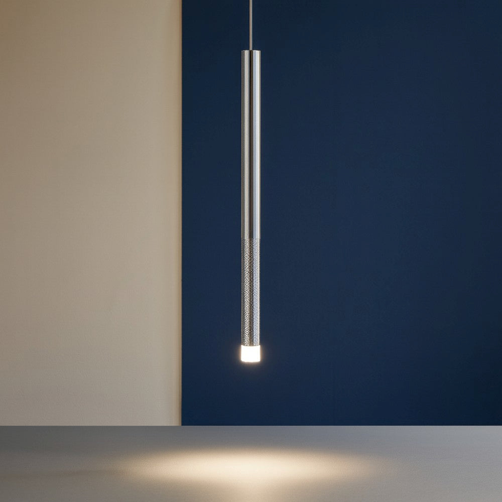 Linea light Puccini Sospensione moderna a tubo led altezza 90cm