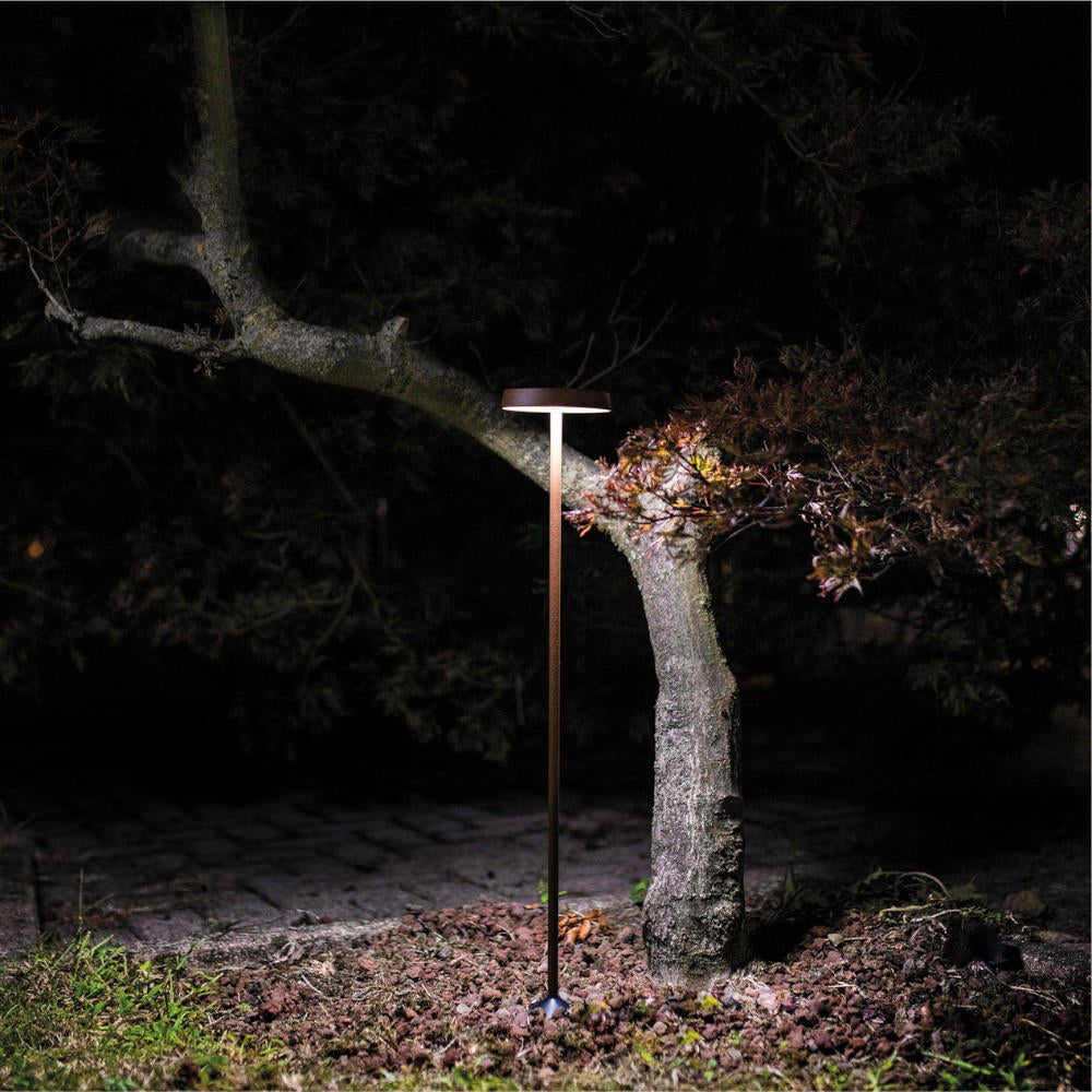 Linea Light Pistillo Lampione da esterno moderno nero o marrone led 3000K