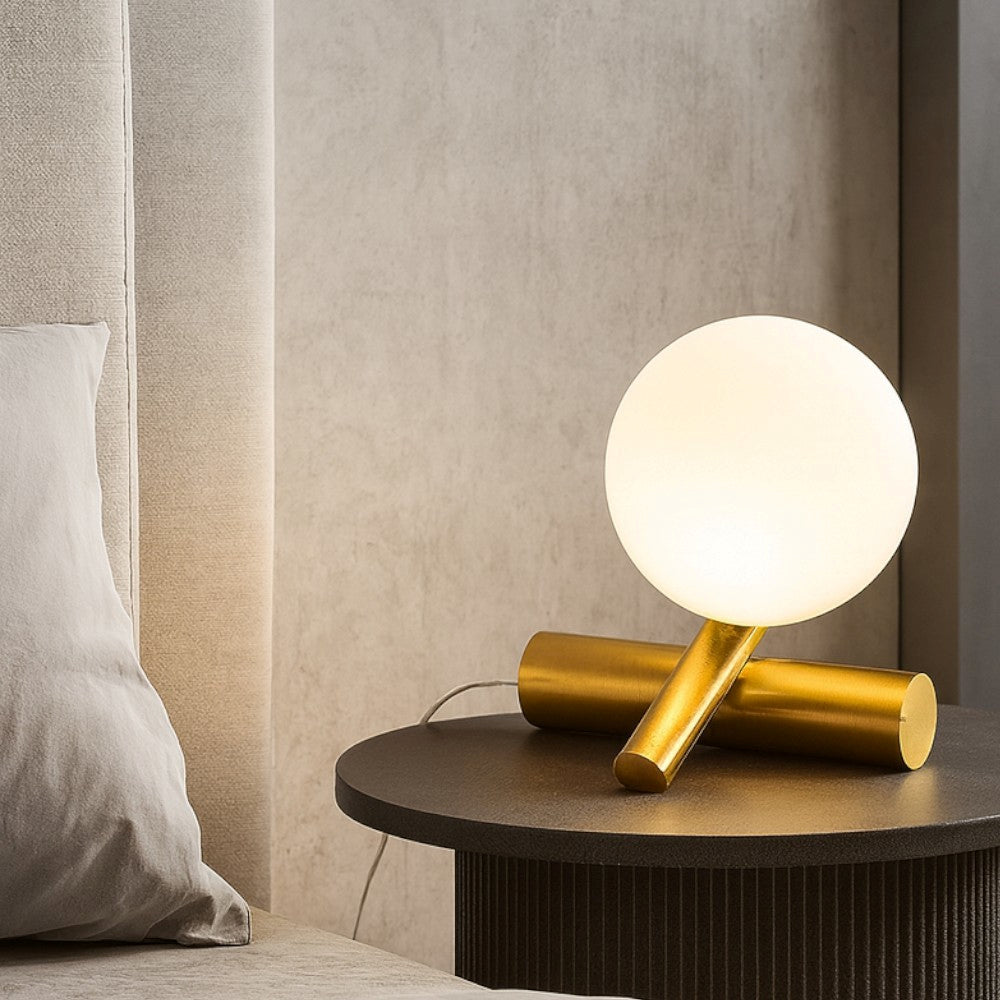 Linea Light Rossini Lampada da tavolo in alluminio con led