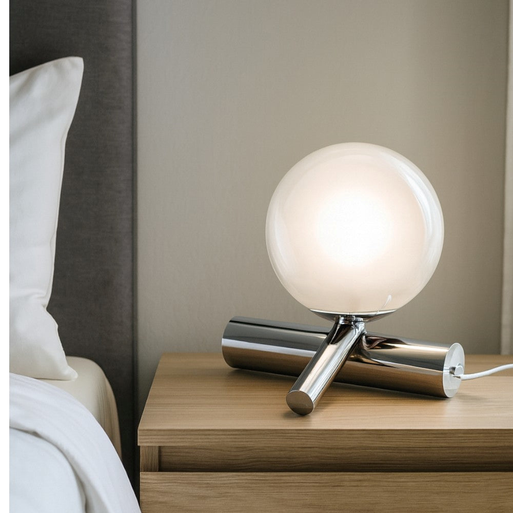 Linea Light Rossini Lampada da tavolo in alluminio con led