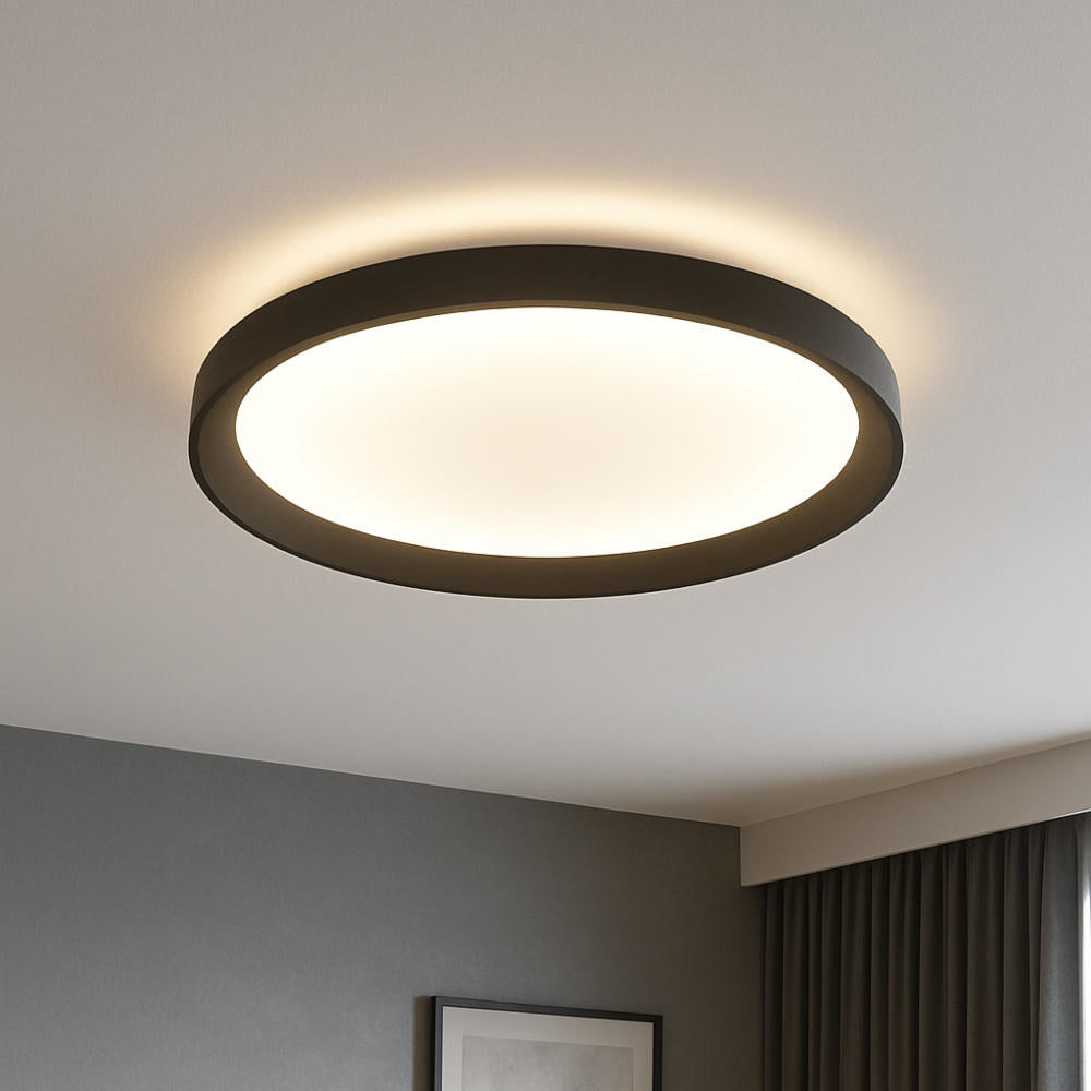 Plafoniera moderna rotonda led biemissione cct 3000K/3500K/4000K