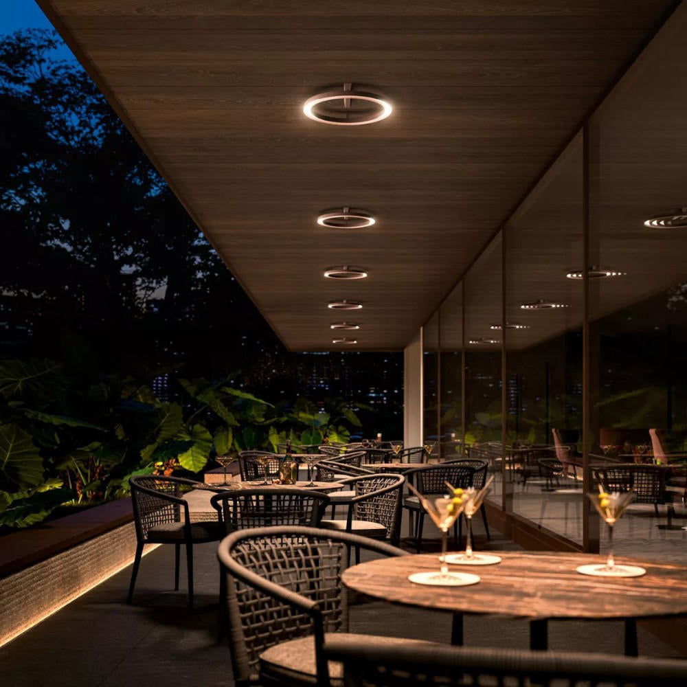 Linea Light Lira Plafoniera da esterno moderna led 3000k