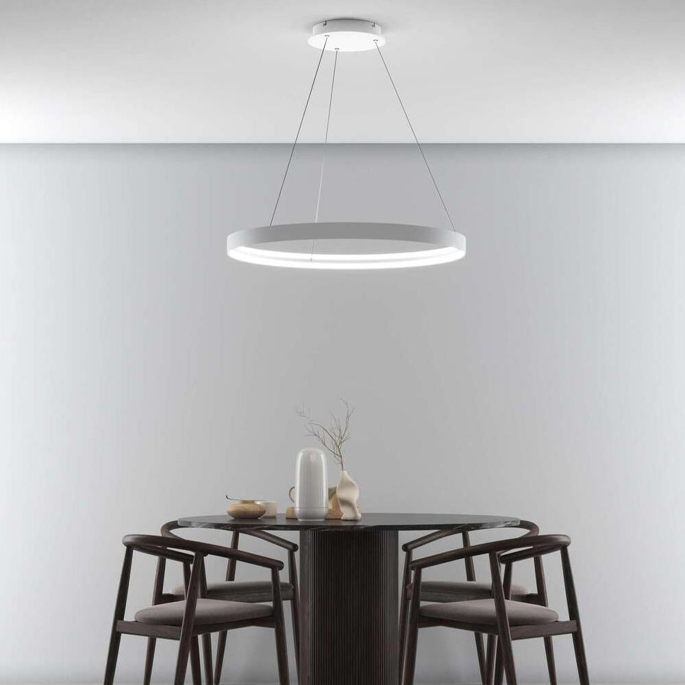 Sospensione moderna in alluminio anello led 3000K/4000K/6000K