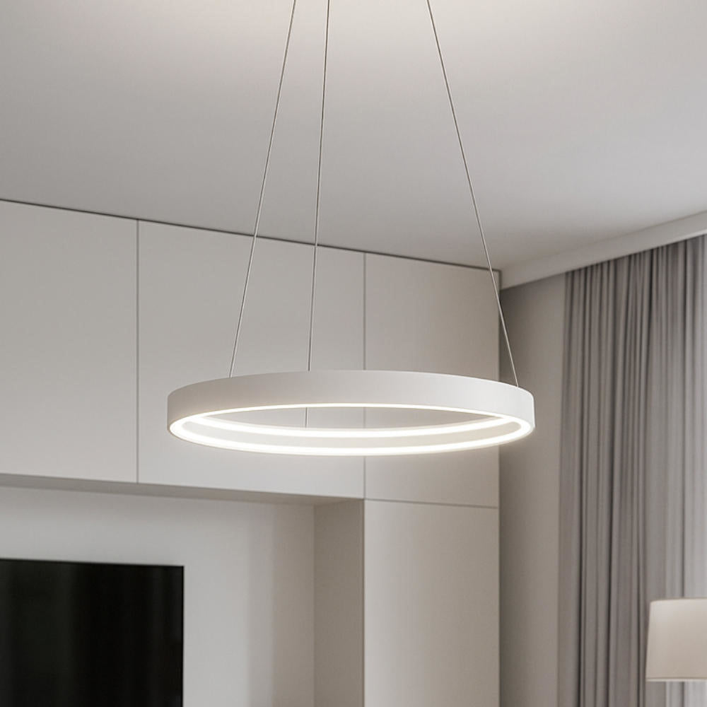 Sospensione moderna in alluminio anello led 3000K/4000K/6000K