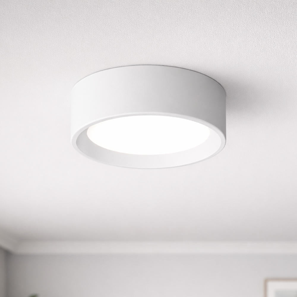 Linea Light Tara Mini Plafoniera bianca rotonda moderna led 3000k