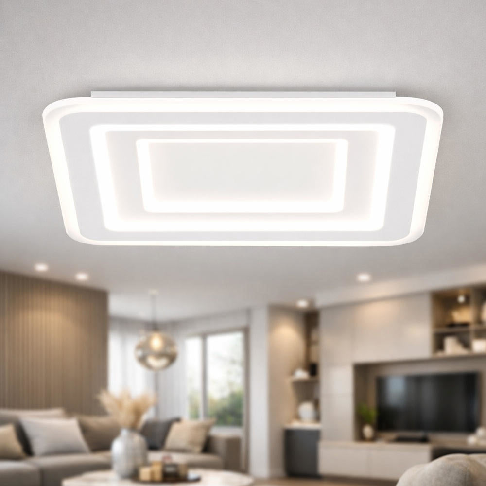 Plafoniera moderna quadrata led cct 3000K-3500K-4000K