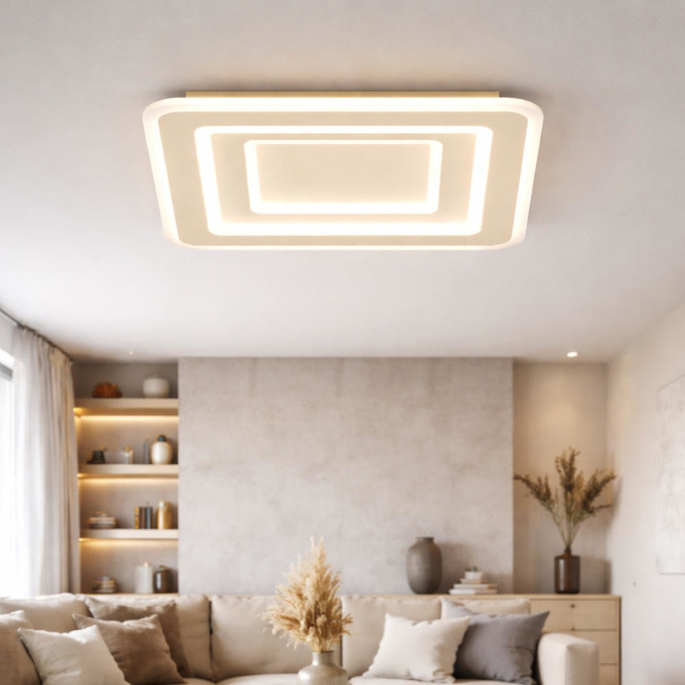 Plafoniera moderna quadrata led cct 3000K-3500K-4000K
