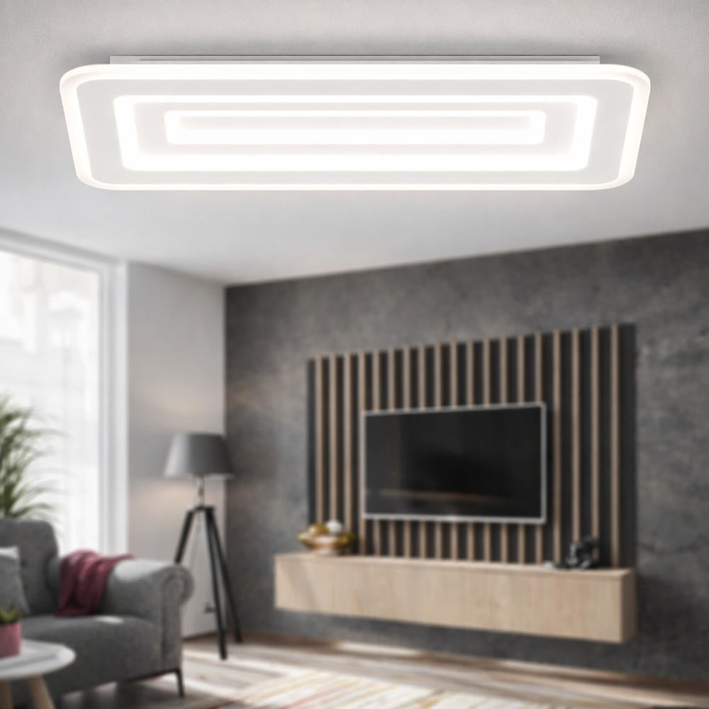 Plafoniera moderna rettangolare led cct 3000K-3500K-4000K