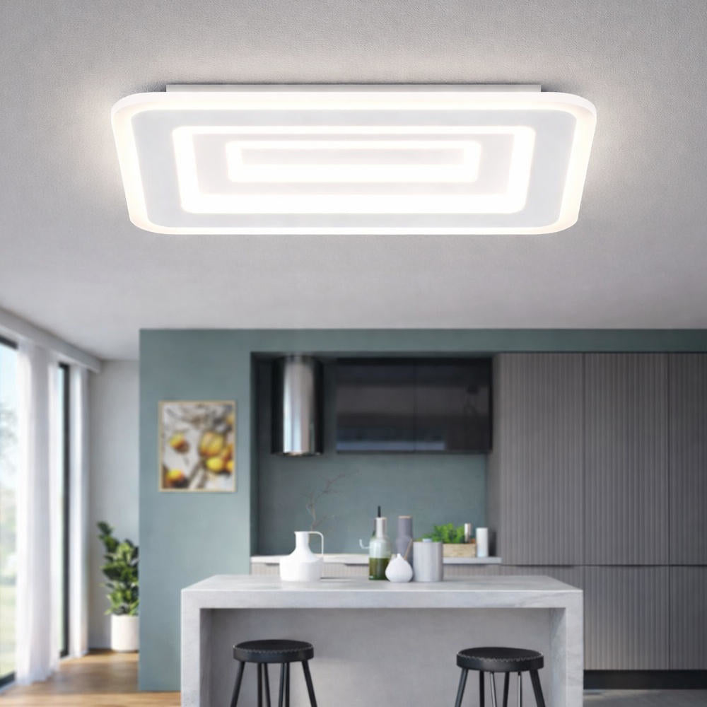 Plafoniera moderna rettangolare led cct 3000K-3500K-4000K