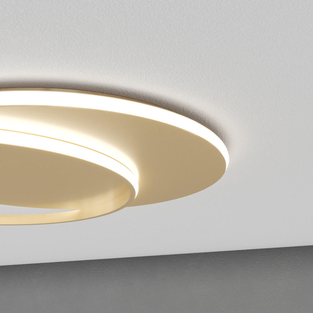 Plafoniera moderna due cerchi led cct 3000K/4000K