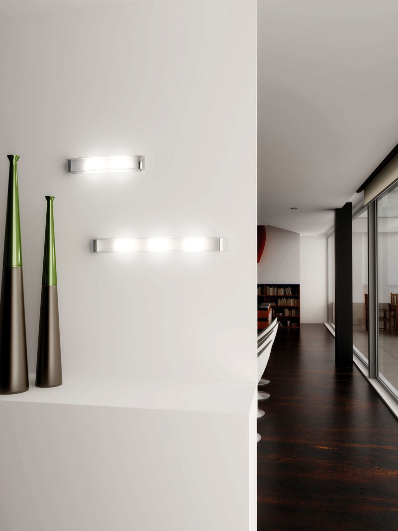 Lampada da parete in vetro applique moderno con luci E14