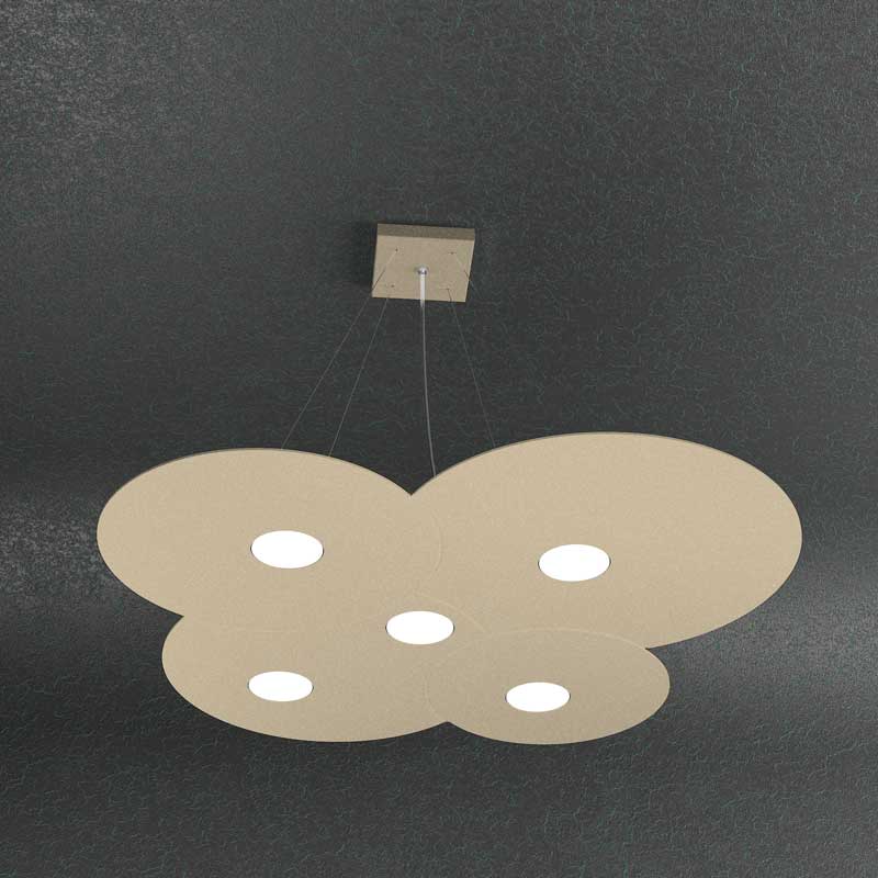 Lampadario sagomato moderno gx53 led per soggiorno o camera da letto