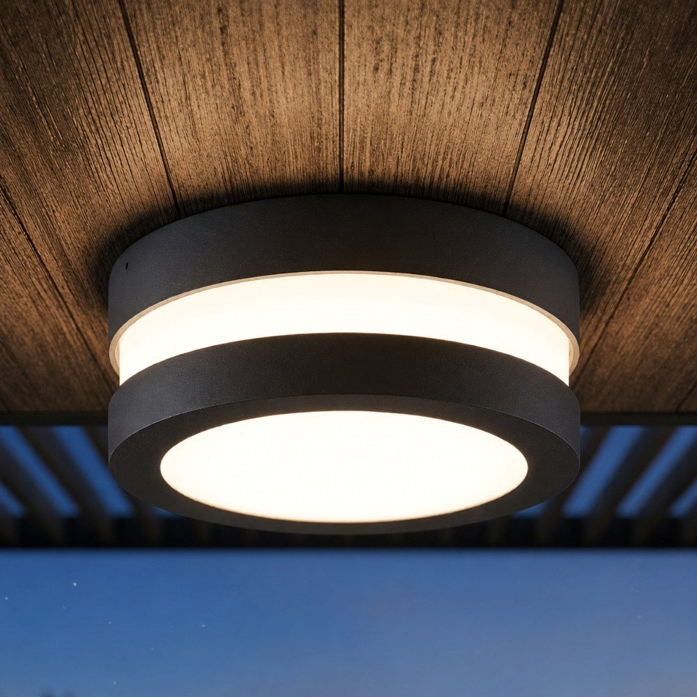 Plafoniera da esterno moderna in alluminio lampadina E27 ip54