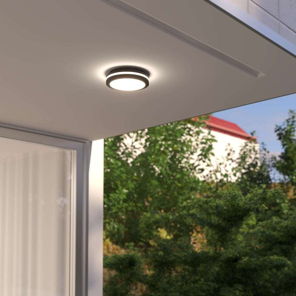 Plafoniera da esterno moderna in alluminio lampadina E27 ip54