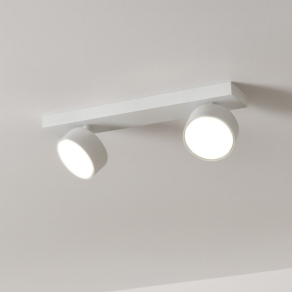 Applique con spot orientabile moderna in metallo 2 luci GX53