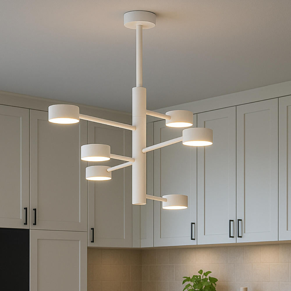 Lampadario moderno per cucina 6 luci GX53 diametro 65cm