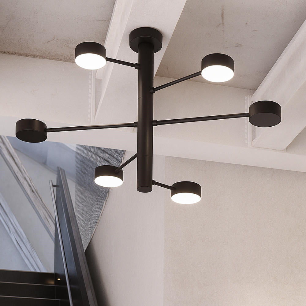 Lampadario moderno per cucina 6 luci GX53 diametro 65cm