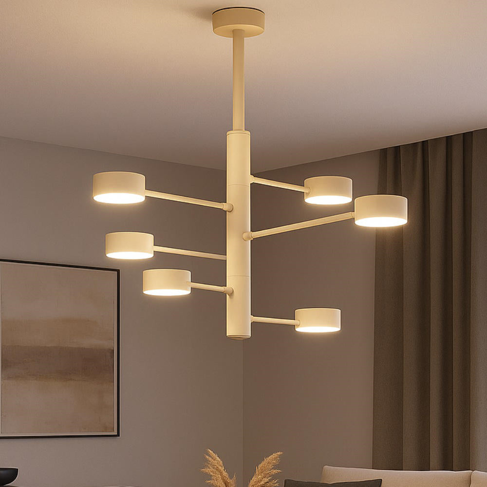Lampadario moderno per cucina 6 luci GX53 diametro 65cm