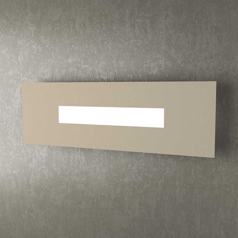 Applique led nero bianco grigio o sabbia da parete rettangolare