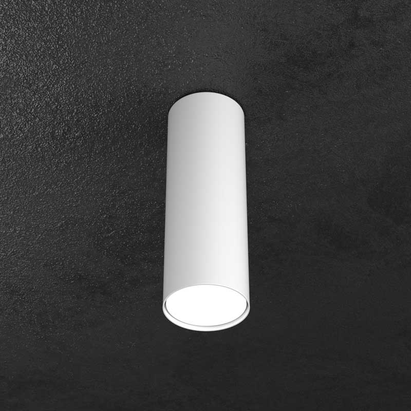 Faretto led gx53 da soffitto cilindro metallo per ingresso