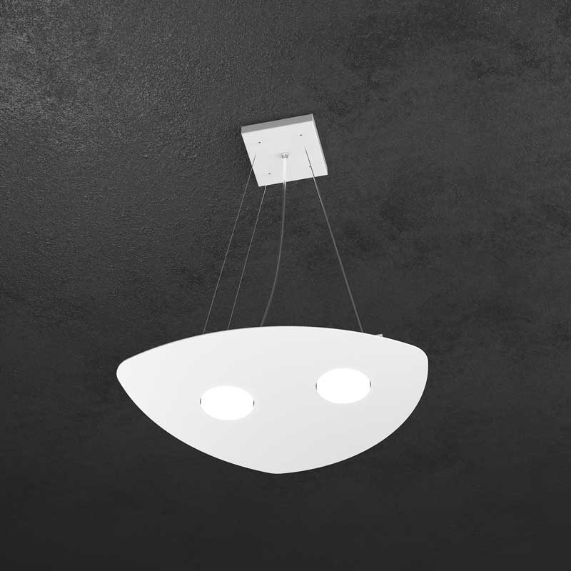 Lampadario cucina moderna 2 luci o 3 luci LED in metallo