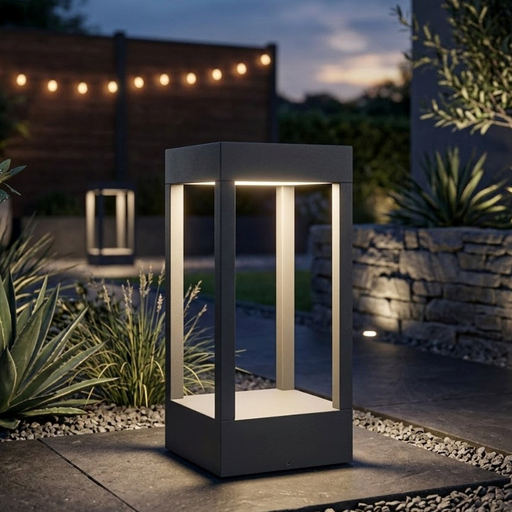 Lampione per esterno moderno led 10W 3000K ip54