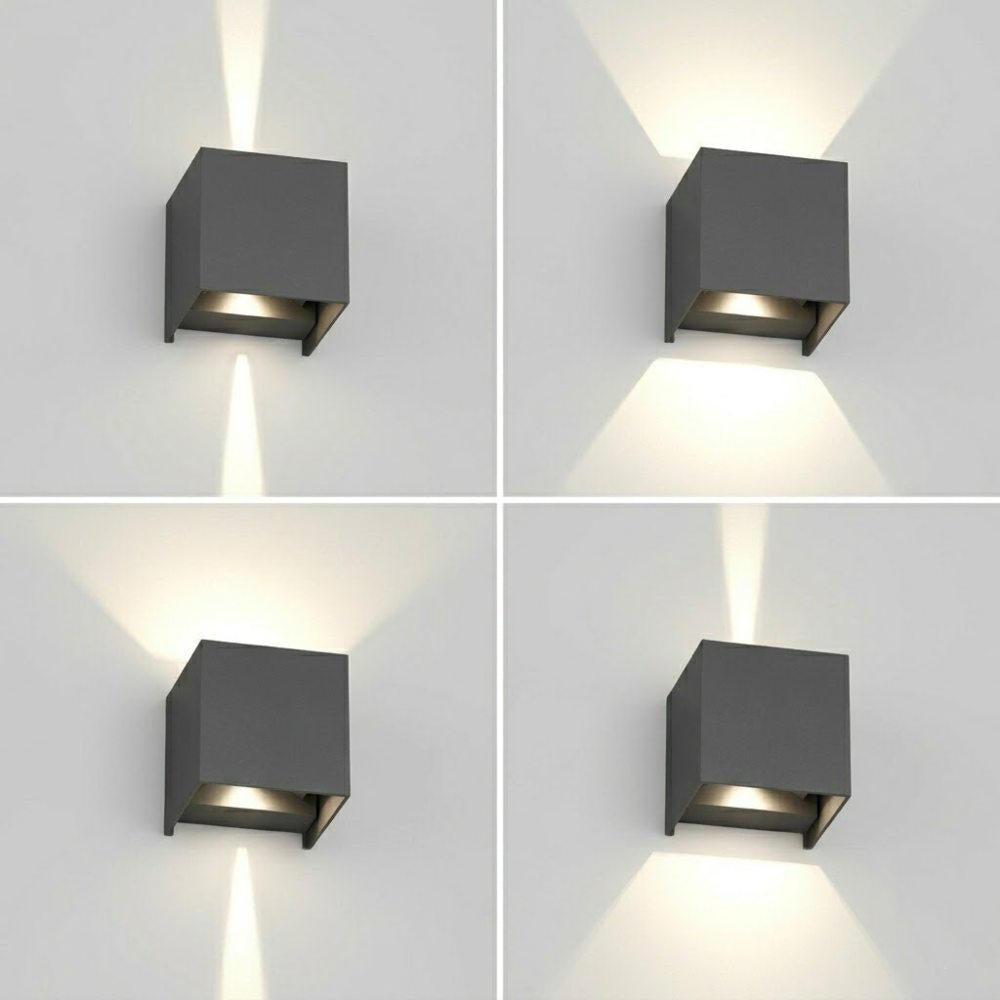 Applique da esterno in alluminio led biemissione cct 3000k 4000k