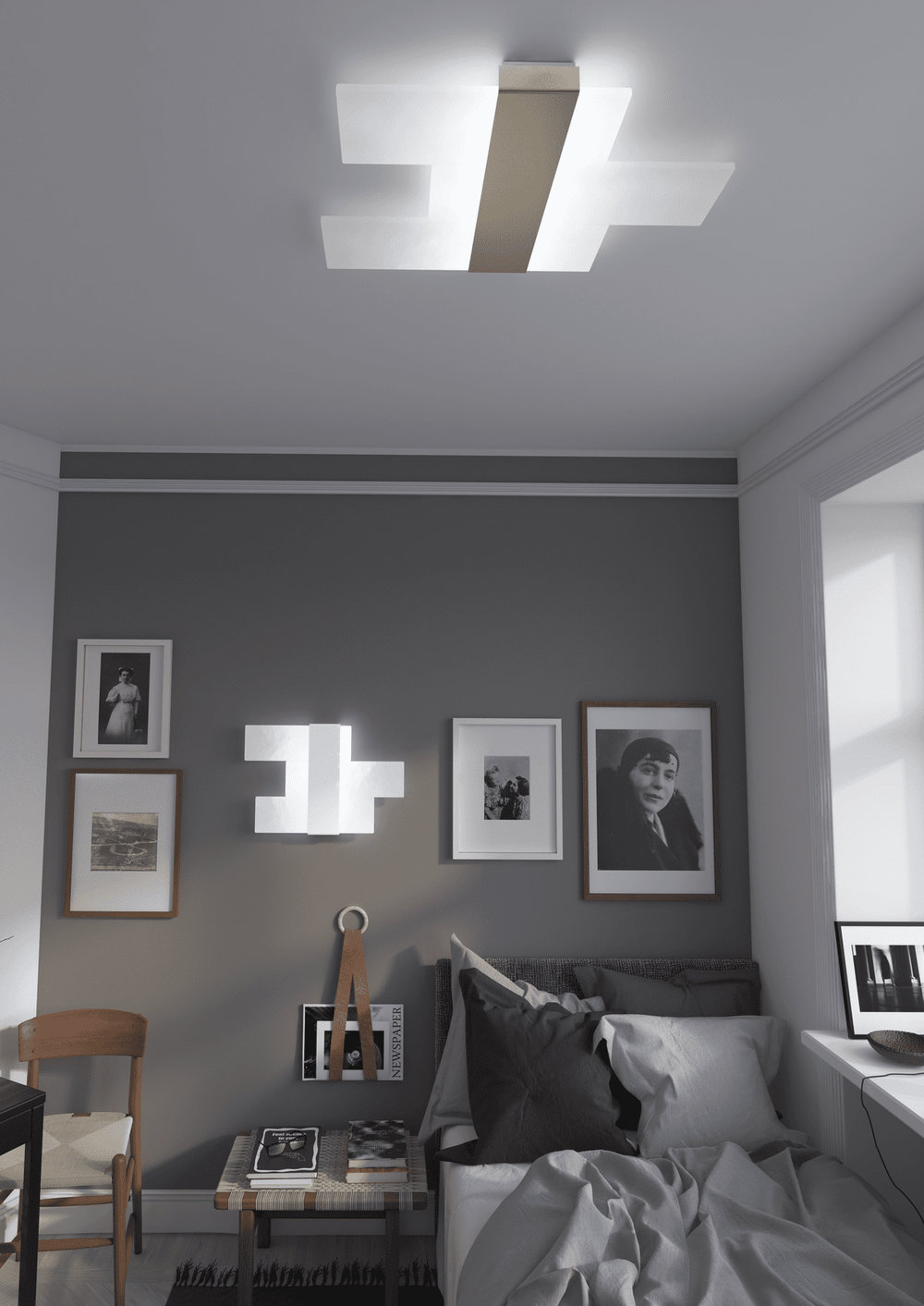 Plafoniera led cct 3000K/4000K moderna