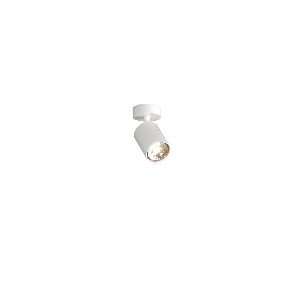 Faretto a spot moderno cilindro bianco orientabile lampadina GU10