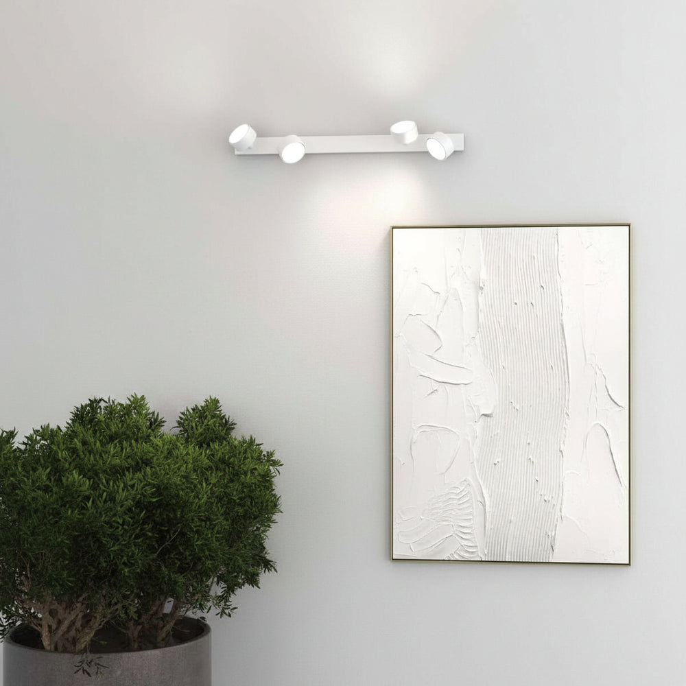 Plafoniera moderna con faretti orientabili GX53