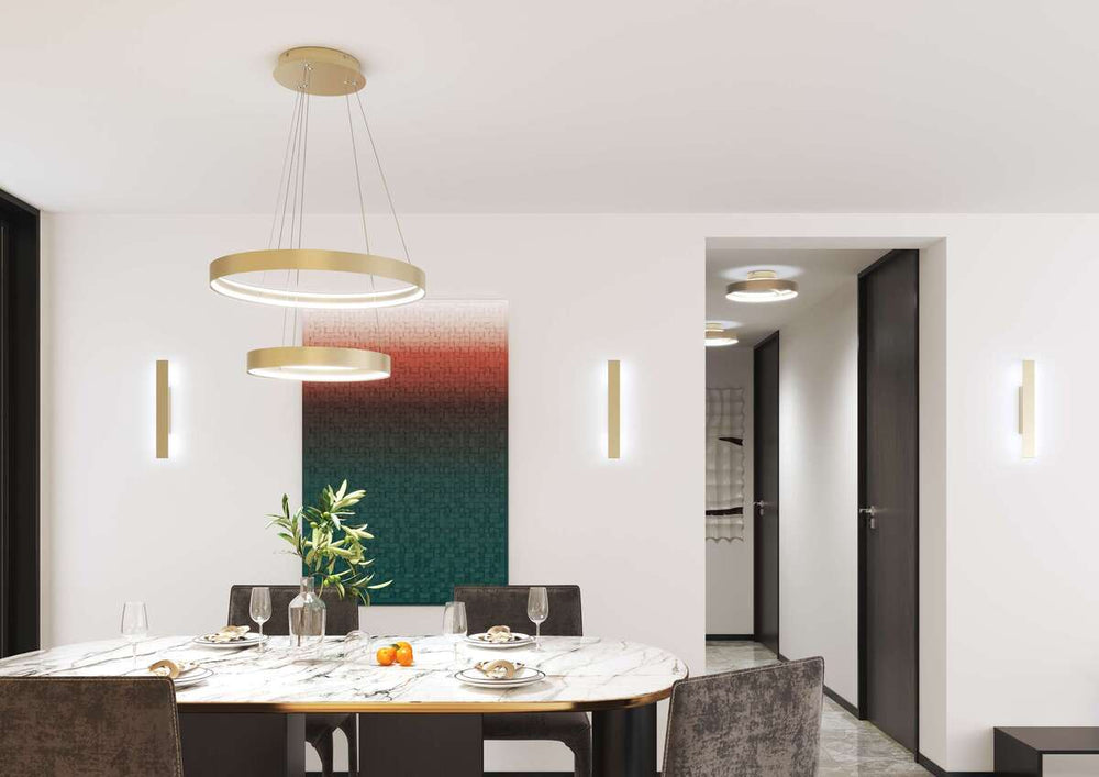 Sospensione moderna doppio anello led 70W 3000K/4000K/6000K