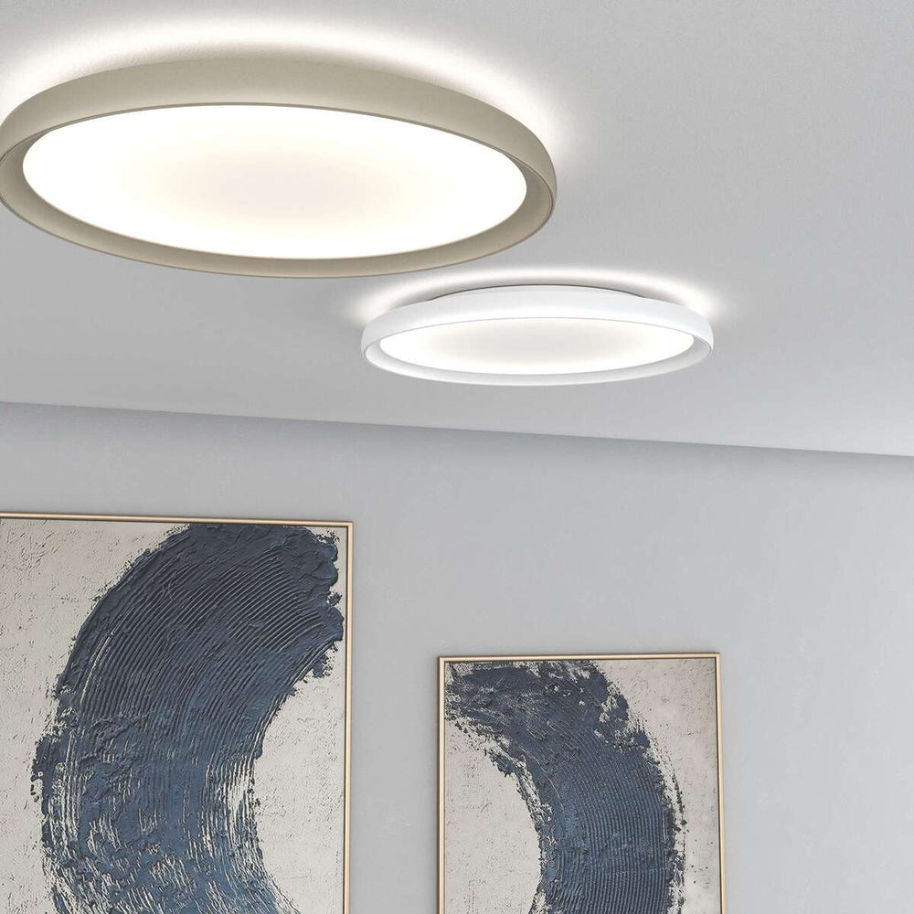 Plafoniera moderna rotonda led biemissione cct 3000K/3500K/4000K