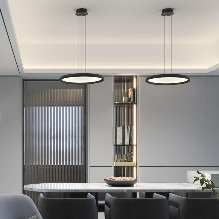 Sospensione per tavolo da cucina moderna rotonda led 25W cct 3000K/3500K/4000K