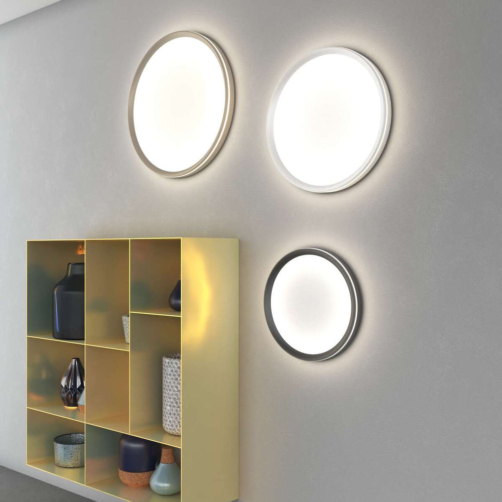 Plafoniera moderna rotonda led biemissione cct 3000K/3500K/4000K