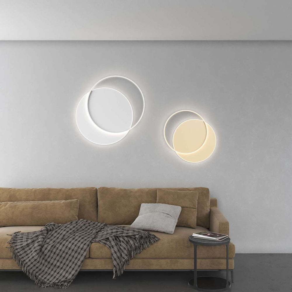 Plafoniera moderna due cerchi led cct 3000K/4000K