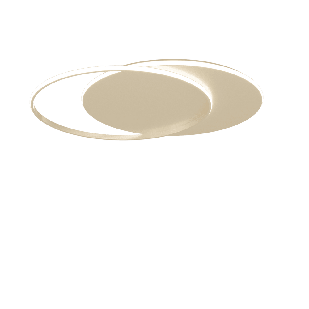 Plafoniera moderna due cerchi led cct 3000K/4000K