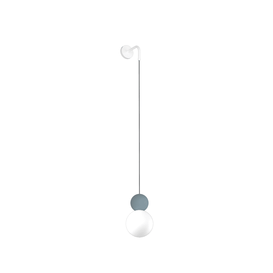 Applique pendente sfera vetro lampadina G9