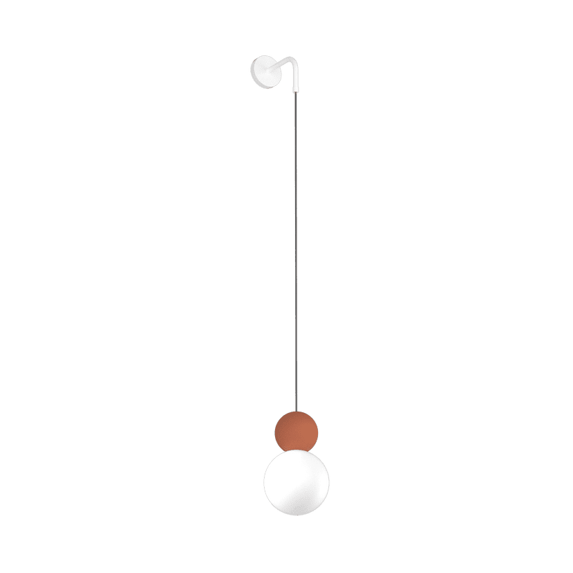 Applique pendente sfera vetro lampadina G9