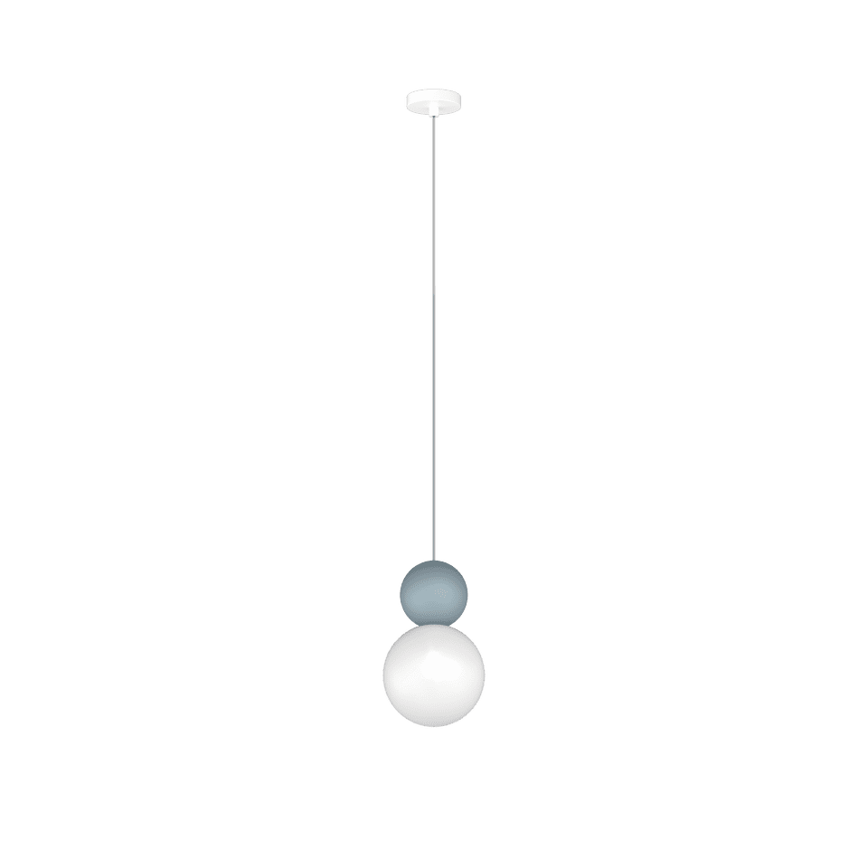 Lampada a sospensione con sfera vetro per cucina moderna lampadina G9